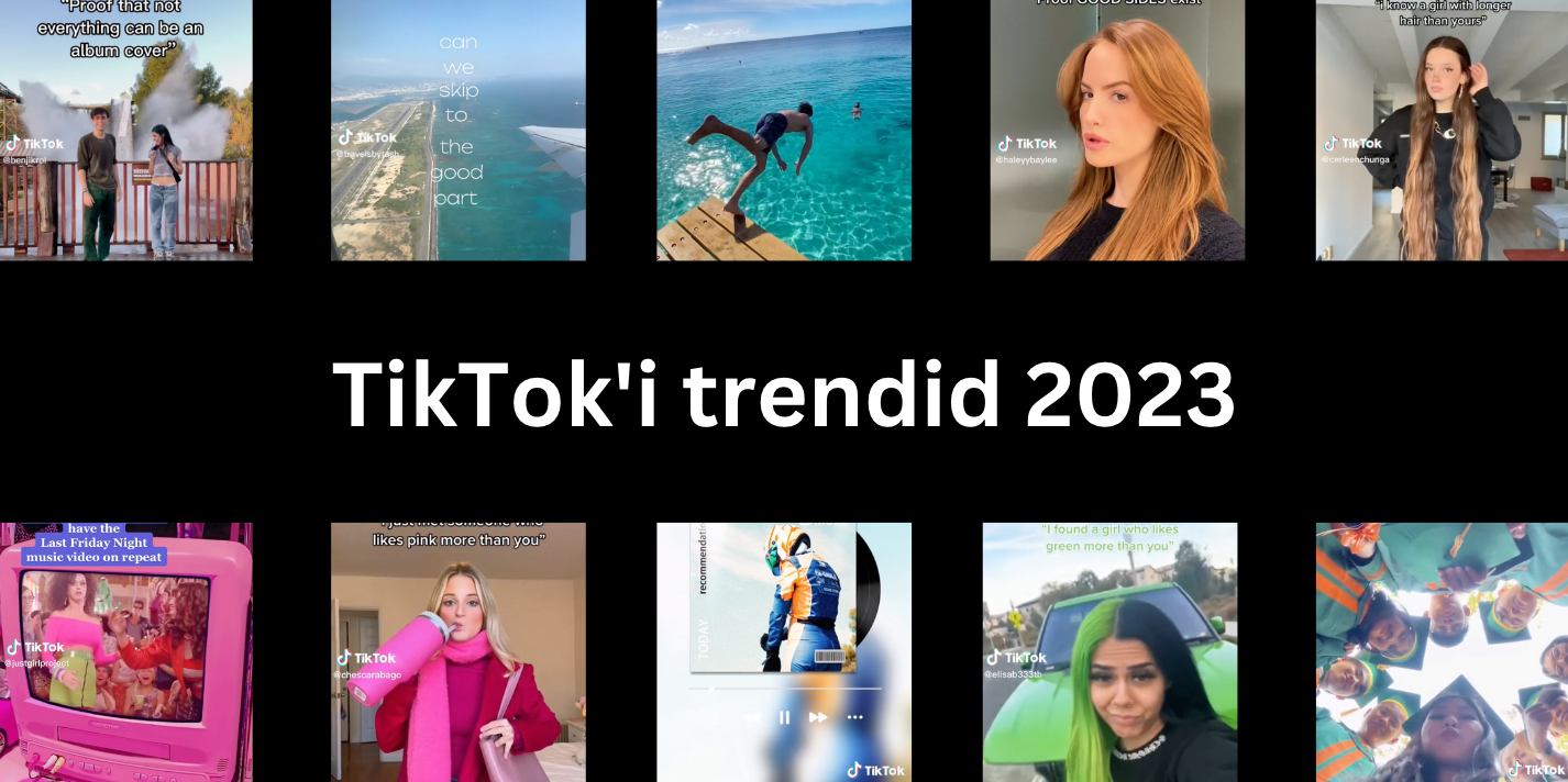 Top 10 TikToki trendi aastal 2023
